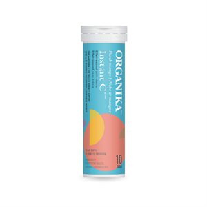Organika Instant C Effervescent Peach Mangow / Stev 10 Tabs