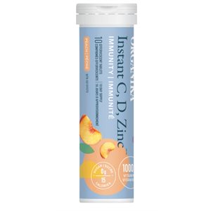 Organika Instant C Immunité- Pêches 1000mg 10un