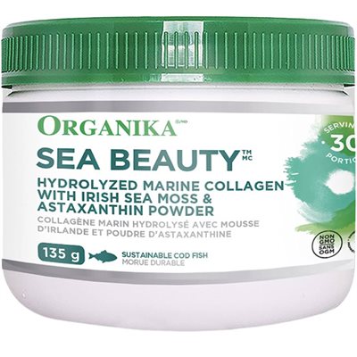 Organika Sea Beauty collagéne marin hydrolysé 135g Organika Sea Beauty collagéne marin hydrolysé 135g