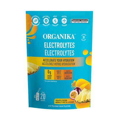ORGANIKA ÉLECTROLYTES ANANAS 3.5 G X 20 SACHETS ORGANIKA ÉLECTROLYTES ANANAS 3.5 G X 20 SACHETS