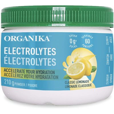 Organika Limonade classique électrolytes en poudre 210g Organika Limonade classique électrolytes en poudre 210g