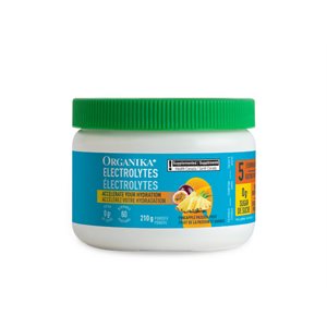 Organika électrolytes en poudre ananas et fruit de la passion 210g
