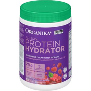 Organika All Day Protein Hydrator-Wild Raspberry 650G