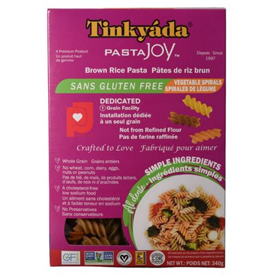 Tinkyada Pâtes Spirals Aux Légumes Et Riz Brun Tinkyada Pâtes Spirals Aux Légumes Et Riz Brun