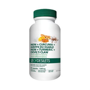 Leo Desilets Nem+Curcuma+Griffe Du Diable 1600mg