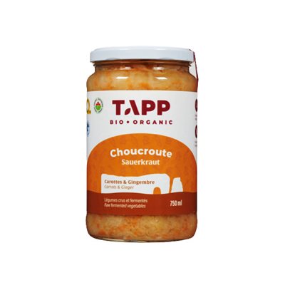 Tapp Choucroute Carotte / Gingembre 750Ml Tapp Choucroute Carotte / Gingembre 750Ml