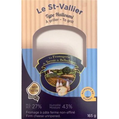 Le St-Vallier Type Halloumi Fromage à pâte ferme non affiné Le St-Vallier Type Halloumi Fromage à pâte ferme non affiné