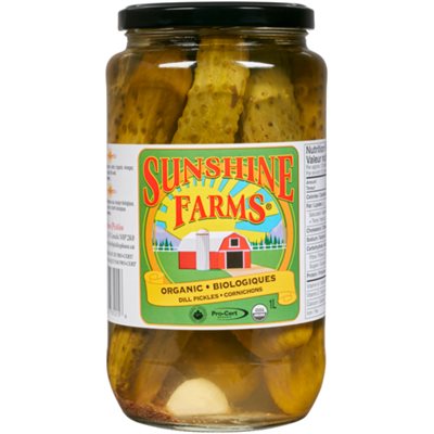 Sunshine Farms Cornichons Biologiques 1 L Sunshine Farms Cornichons Biologiques 1 L