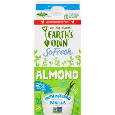 Earth's Own So Fresh Boisson Amande Vanille. Non Sucre 1.89L Earth's Own So Fresh Boisson Amande Vanille. Non Sucre 1.89L