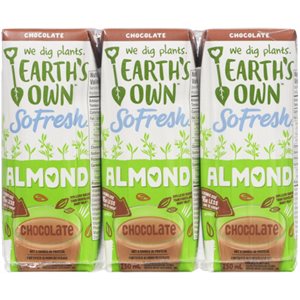 Earth's Own Lait d'Amande Chocolat 3x250ml