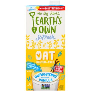 Earth's Own Lait d'Avoine Vanille Non Sucré 946ml