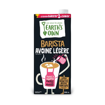 Earth's Own Boisson Barista Avoine légère 946ml Earth's Own Boisson Barista Avoine légère 946ml