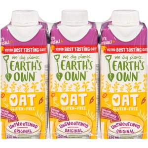 Earth's Own Lait d'Avoine Original Non Sucré 3x250ml