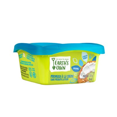 EARTH'S OWN FROMAGE A LA CRÈME SANS PRODUITS LAITIERS 227GR EARTH'S OWN FROMAGE A LA CRÈME SANS PRODUITS LAITIERS 227GR