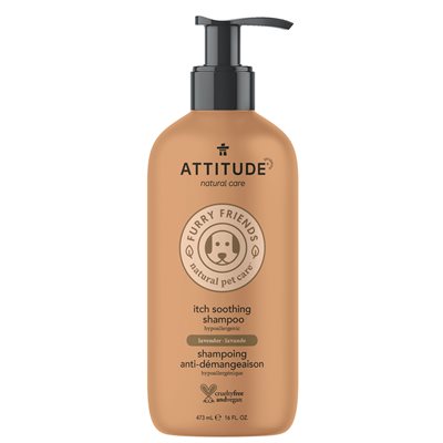 Attitude Furry Friends Shampoing anti-démangeaison pour animaux-Lavande 473ml Attitude Furry Friends Shampoing anti-démangeaison pour animaux-Lavande 473ml