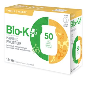 Bio-K Plus Vanilla Fermented Milk Probiotic 12 x 98 g