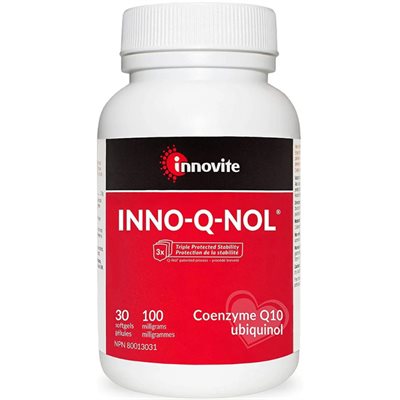 Innovite Health Inno-Q-Nol CoQ10 Ubiquinol 100 mg 30 Gélules Innovite Health Inno-Q-Nol CoQ10 Ubiquinol 100 mg 30 Gélules