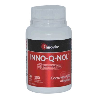 Innovite Health Inno-Q-Nol CoQ10 Ubiquinol 200 mg 30 Gélules Innovite Health Inno-Q-Nol CoQ10 Ubiquinol 200 mg 30 Gélules