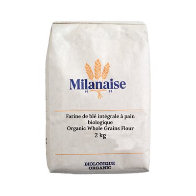 Milanaise Farine de Blé Intégrale à Pain Biologique 2 kg Milanaise Farine de Blé Intégrale à Pain Biologique 2 kg