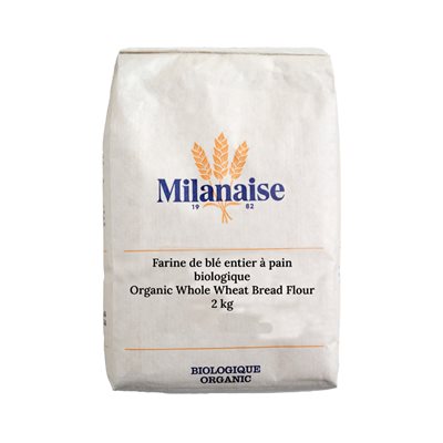 Milanaise Whole Wheat Bread Flour Organic 2 kg