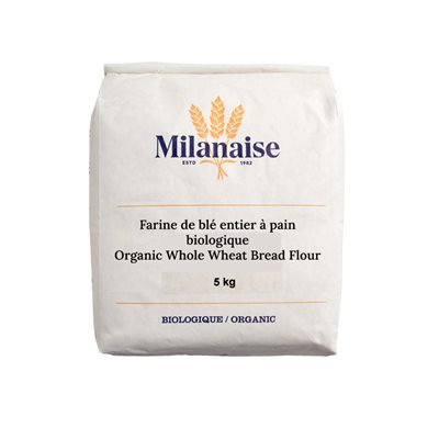 Milanaise Farine de blé entier biologique 5 kg Milanaise Farine de blé entier biologique 5 kg