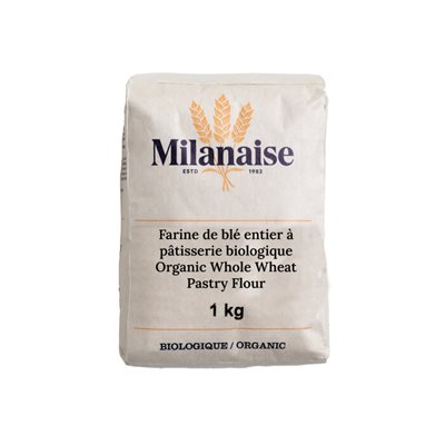 Milanaise Farine de Blé Entier à Pâtisserie Biologique 1 kg Milanaise Farine de Blé Entier à Pâtisserie Biologique 1 kg