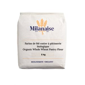 Milanaise Organic Whole Wheat Pastry Flour 5kg 