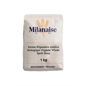 Milanaise Organic Whole Spelt Flour 1 kg 