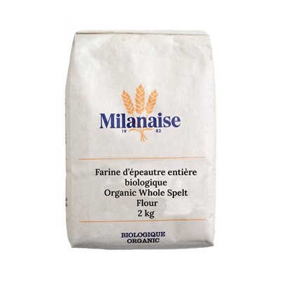Milanaise Farine d'épeautre Entiére Biologique 2 kg Milanaise Farine d'épeautre Entiére Biologique 2 kg