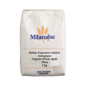 Milanaise Organic Whole Spelt Flour Organic 2 kg