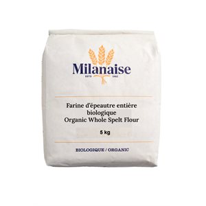 Milanaise Organic Whole Spelt Flour 5kg