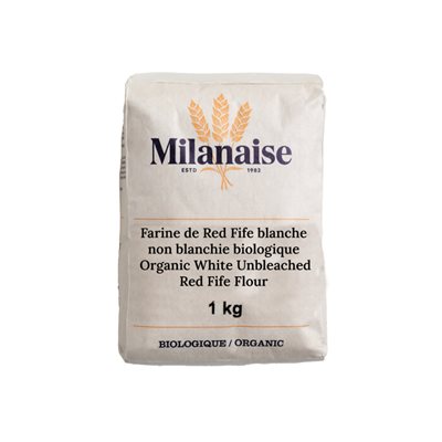 Milanaise Farine Blanche Red Fife Biologique 1 kg Milanaise Farine Blanche Red Fife Biologique 1 kg