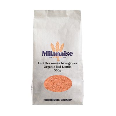 Milanaise Organic Red Lentils 500 g Milanaise Organic Red Lentils 500 g
