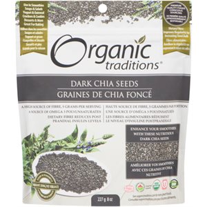 Organic Traditions Graines De Chia Noir