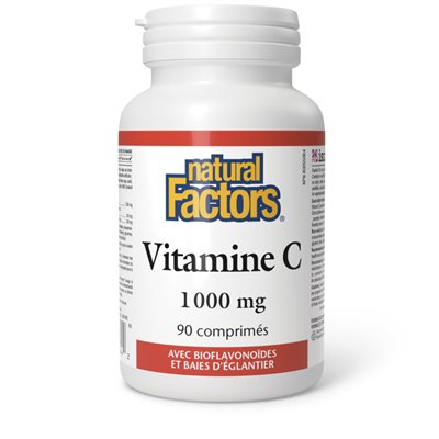 Natural Factors Vitamine C Avec Bioflavonoïdes Et Baies D’Églantier 1 000 Mg 90 Comprimés Natural Factors Vitamine C Avec Bioflavonoïdes Et Baies D’Églantier 1 000 Mg 90 Comprimés