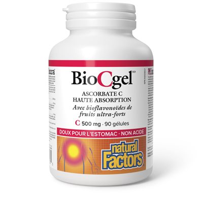 Natural Factors BioCgel High Absorption Ascorbate C 500 mg 90 Softgels Natural Factors BioCgel High Absorption Ascorbate C 500 mg 90 Softgels