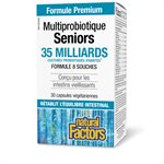 Natural Factors Multiprobiotique Seniors  35 Milliards Cultures Probiotiques Vivantes  30 Capsules Végétariennes
