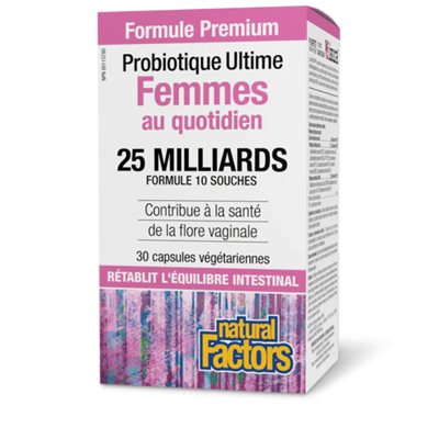 Natural Factors Ultimate Probiotic For Women 25 Billion 30 Capsules