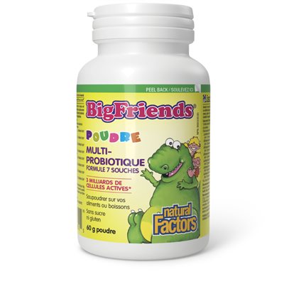 Natural Factors Powder Multiprobiotic 7 Strain Formula 3 Billion Active Cells 60 G Powder Natural Factors Powder Multiprobiotic 7 Strain Formula 3 Billion Active Cells 60 G Powder