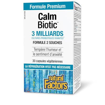 Natural Factors Calm Biotic® 3 Billion Live Probiotic Cultures 30 Vegetarian Capsules Natural Factors Calm Biotic® 3 Billion Live Probiotic Cultures 30 Vegetarian Capsules