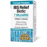 Natural Factors IBS Relief Biotic® 7 Billion Live Probiotic Cultures 30 Vegetarian Capsules