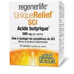 Natural Factors UniqueRelief SCI Acide butyrique  500 mg  30 sachets