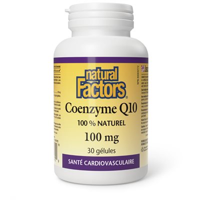 Natural Factors Coenzyme Q10 100 Mg 30 Gélules Natural Factors Coenzyme Q10 100 Mg 30 Gélules