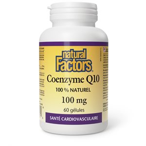 Natural Factors Coenzyme Q10 100% Natural 100 Mg 60 Softgels