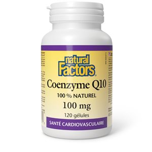 Natural Factors Coenzyme Q10 100% Natural 100 Mg 120 Softgels