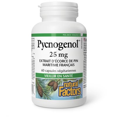 Natural Factors Pycnogenol(Md) 25 Mg 60 Capsules Végétariennes Natural Factors Pycnogenol(Md) 25 Mg 60 Capsules Végétariennes