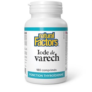 Natural Factors Iode de varech 575 mg 180 comprimés