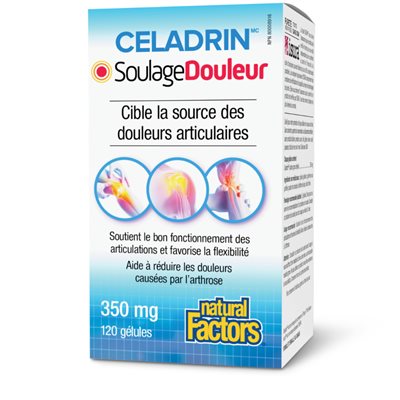 Natural Factors Celadrin PainRelief 350 mg 120 Softgels Natural Factors Celadrin PainRelief 350 mg 120 Softgels