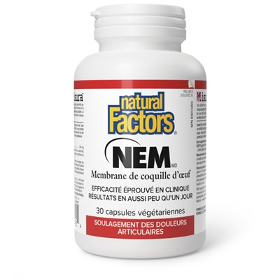 Natural Factors NEM Eggshell Membrane 500 mg 30 Vegetarian Capsules Natural Factors NEM Eggshell Membrane 500 mg 30 Vegetarian Capsules