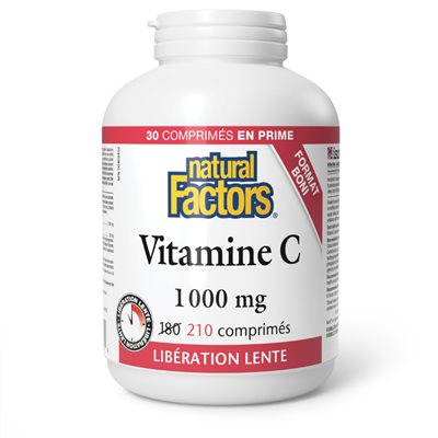 Natural Factors Vitamin C Timed Release 1000 mg 210 Tablets